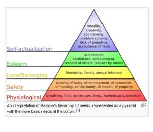 maslow's hierarchy of needs