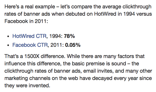 Andrew Chen's Law of Shitty Clickthroughs