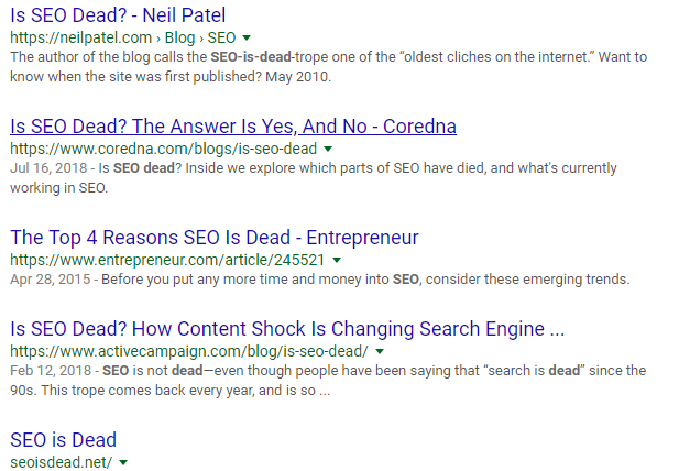 search-results-Is-SEO-dead?