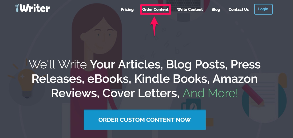 iWriter-Order-Content-Section