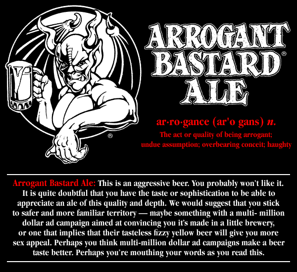 stone brewing arrogant bastard ale