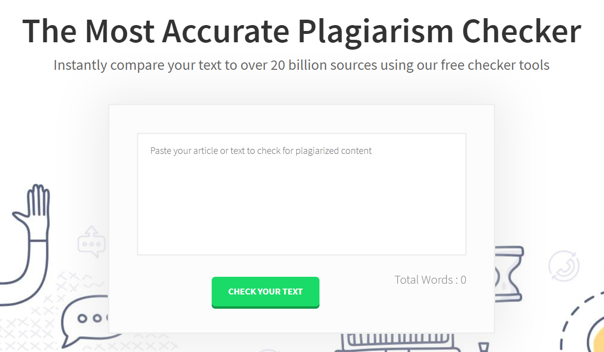 best plagiarism checker Plagly homepage