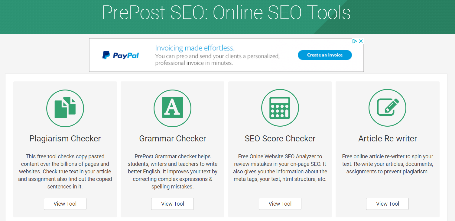 best plagiarism checker PrePostSEO tools