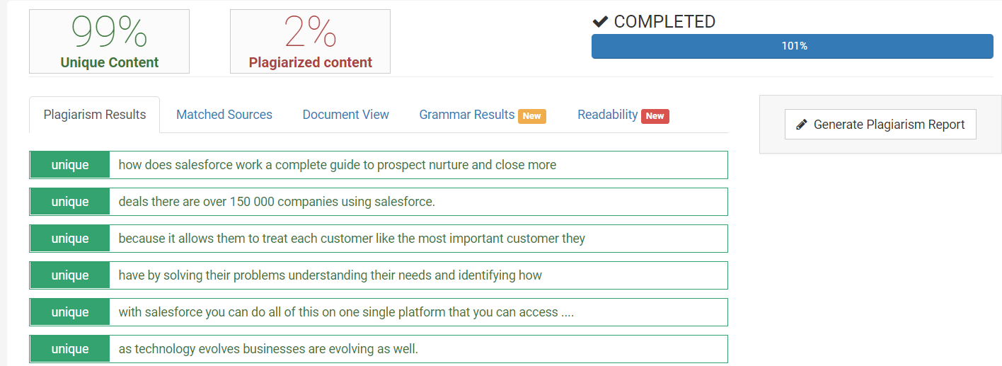 Example of specifics of their database.