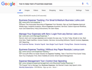 Google-search-for-keeping-track-of-business-expenses