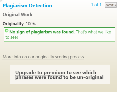 paperrater plagiarism detection