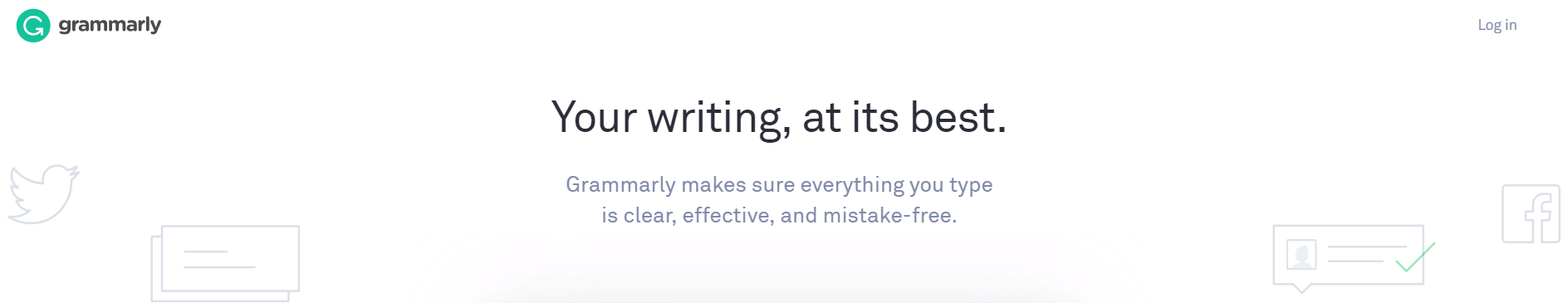 Grammarly homepage