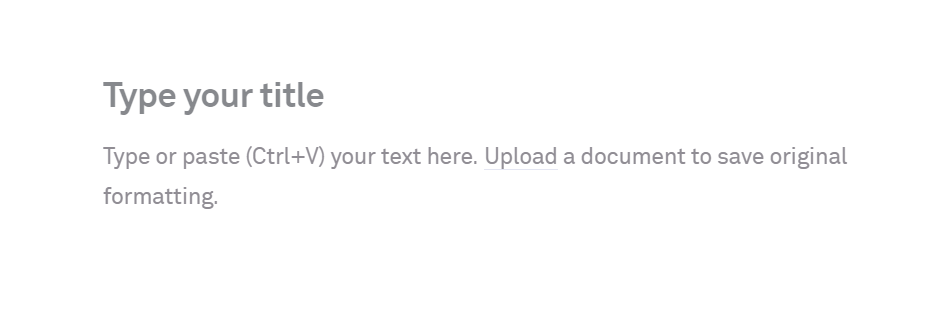 Grammarly text editor to paste your content.