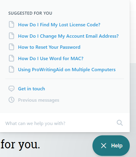 ProWritingAid Support Knowledge Base