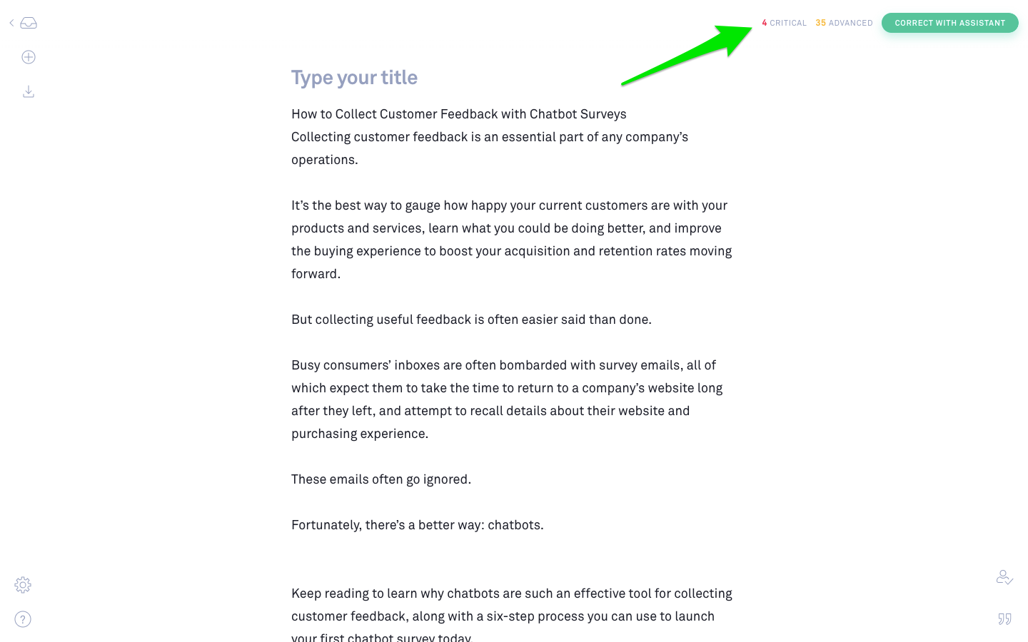 Grammarly Mac Critical and Advanced Grammar Errors