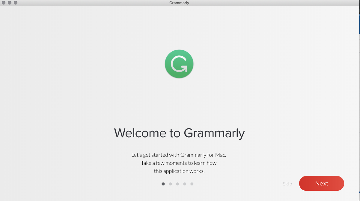 Grammarly Mac Tutorial Screen
