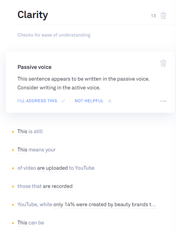 grammarly voice tone suggestions