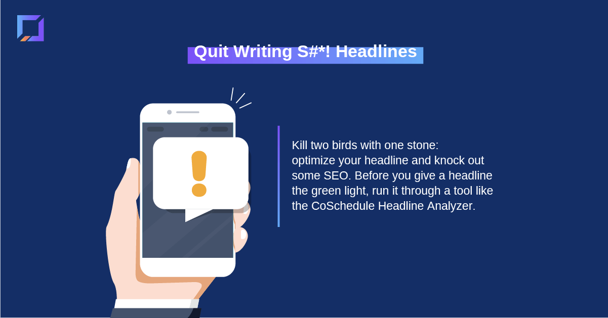 content from zero to 100 quit writing s#! headlines