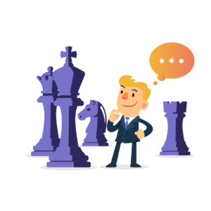 Illustration of chess pieces