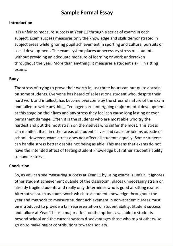 good formal essay writing