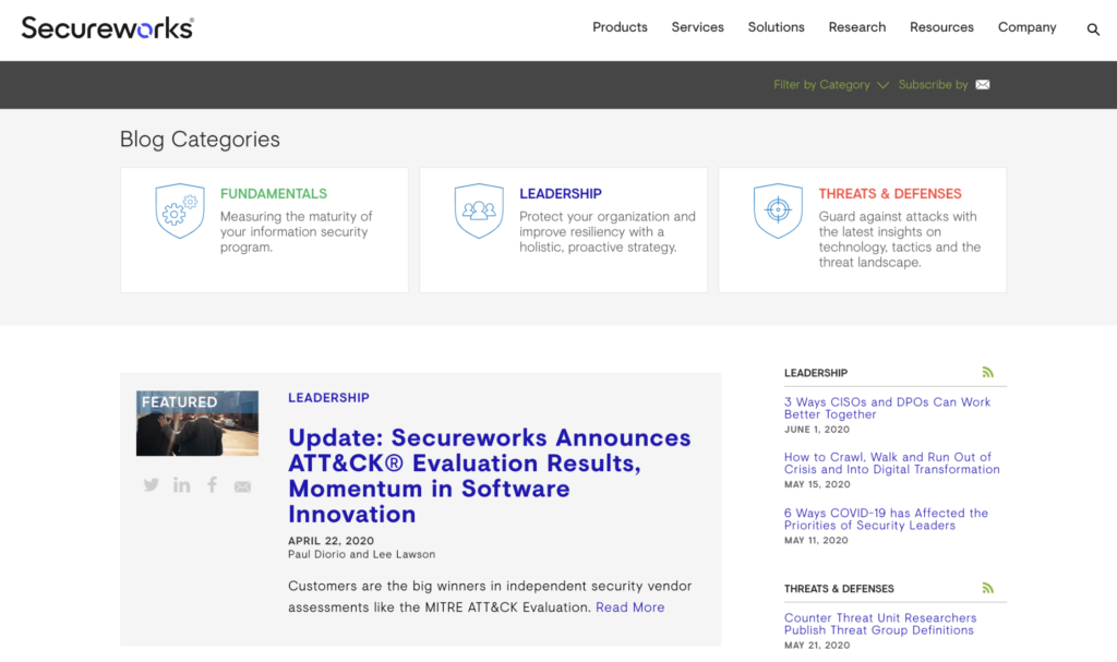 Secureworks blog