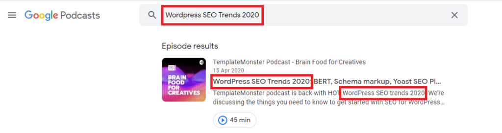 wordpress seo trends google search results