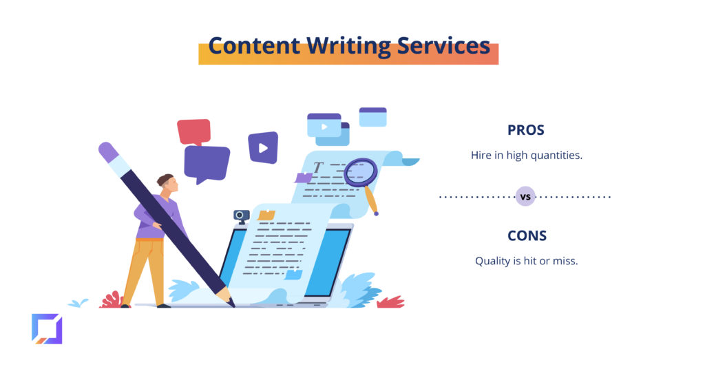  pros and cons of content writing services
