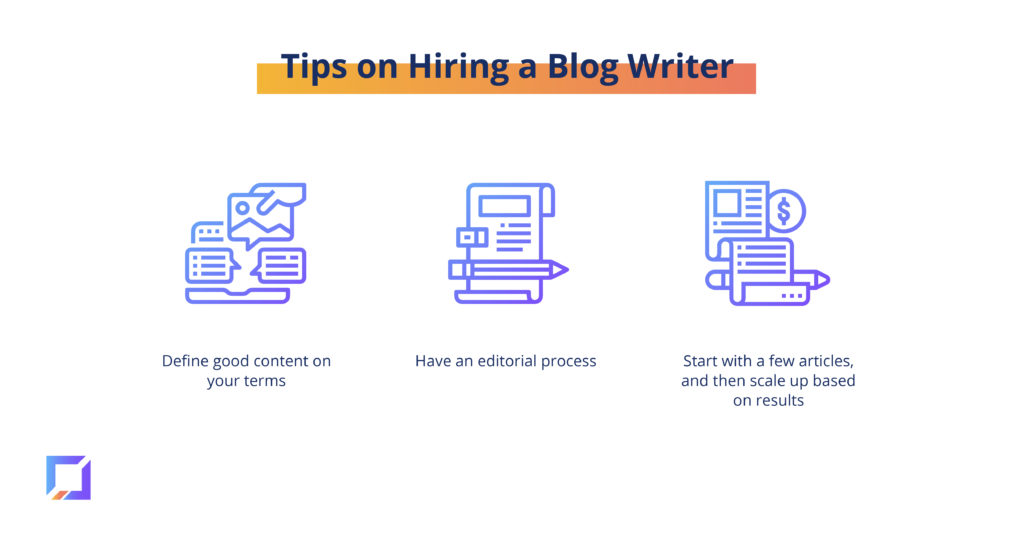 tips on hiring a blog writer
