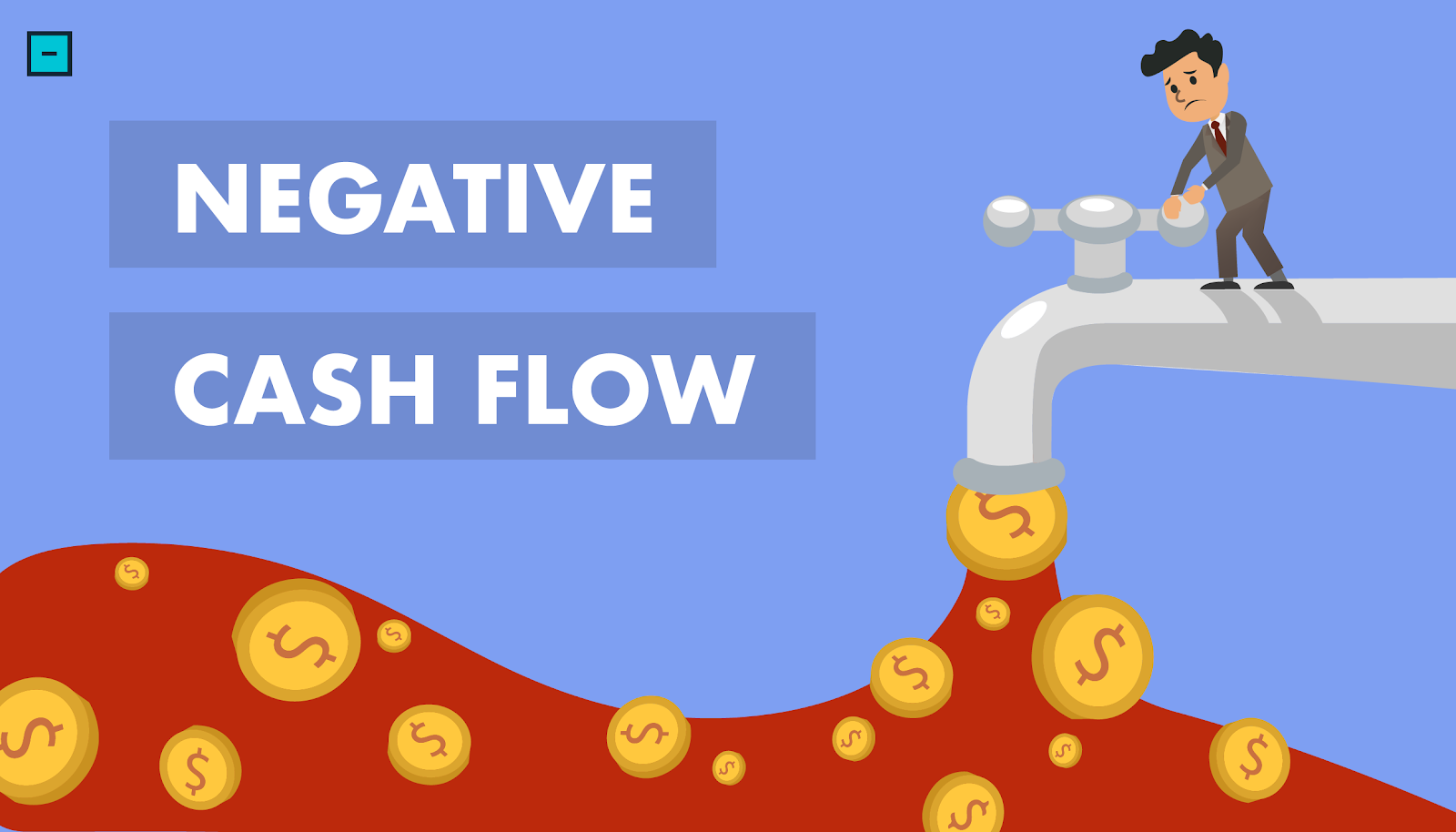 negative cash flow illustration