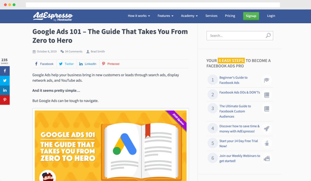 adespresso google ads 101 article by codeless