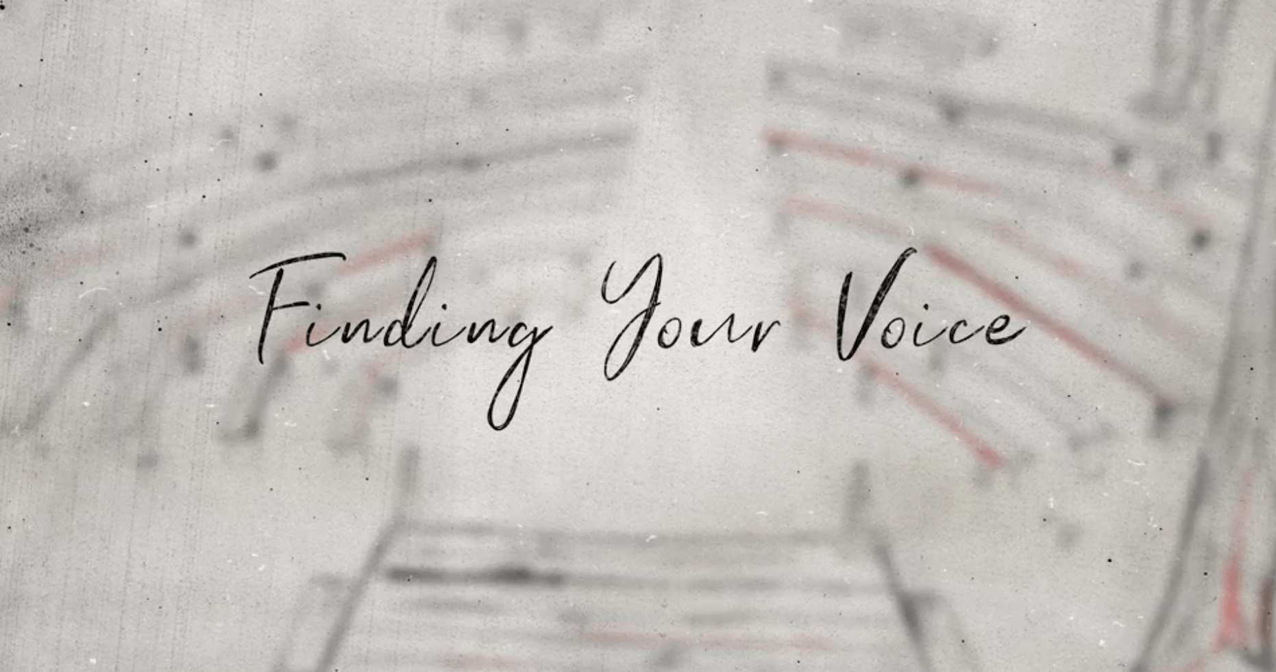 A screenshot from the title screen of the Neil Gaiman MasterClass chapter on finding your literary voice