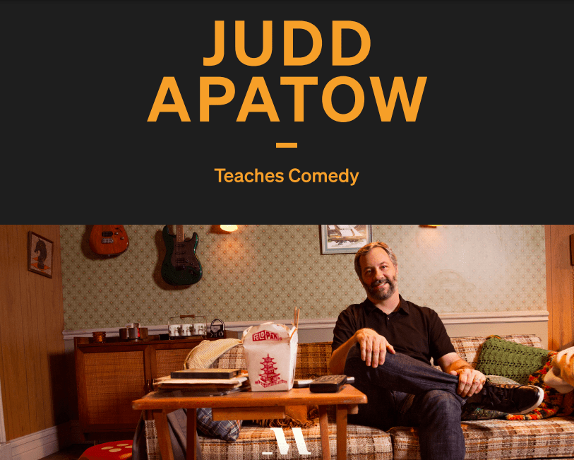 Judd Apatow's Masterclass workbook cover