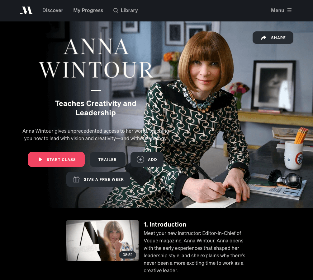 anna wintour masterclass review