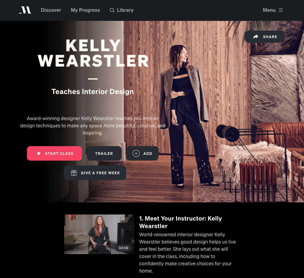 kelly wearstler masterclass review