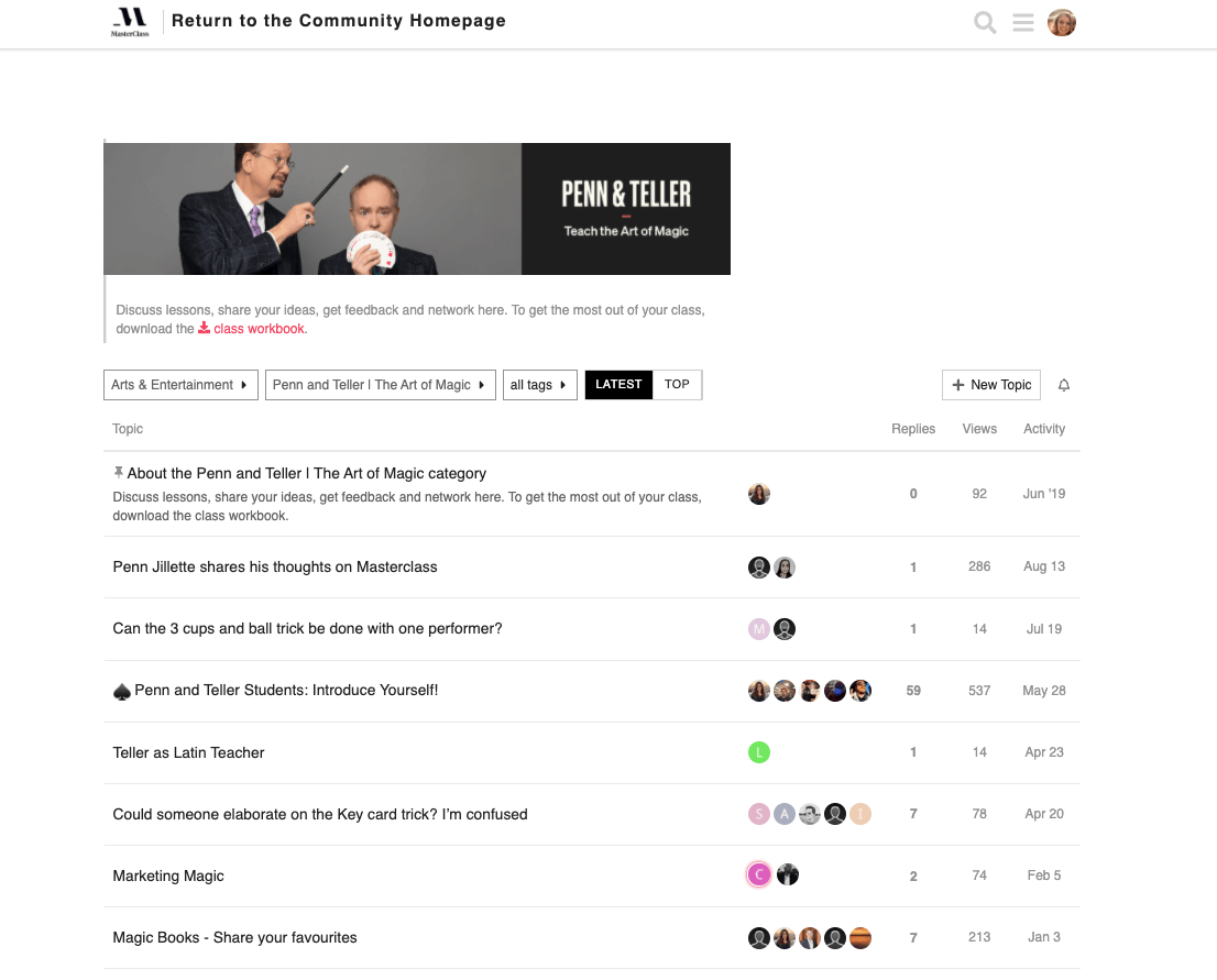 penn and teller masterclass review community hub