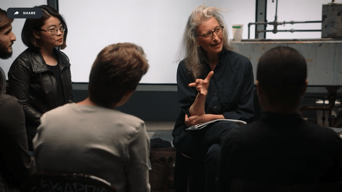 Annie Leibovitz classroom session