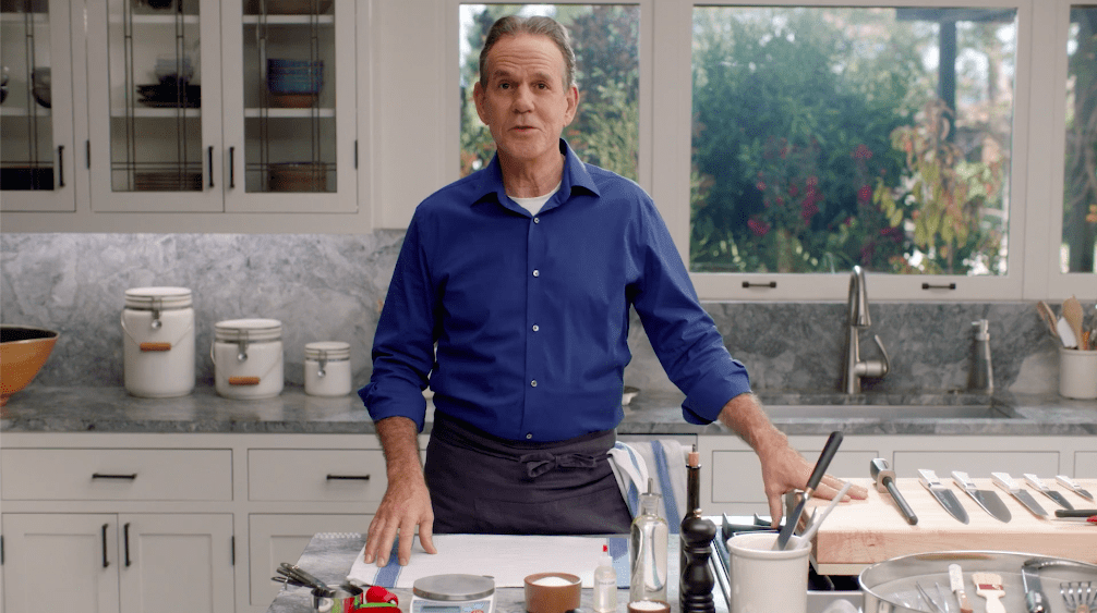 Image of Thomas Keller in the Kitchen Setup part of his MasterClass