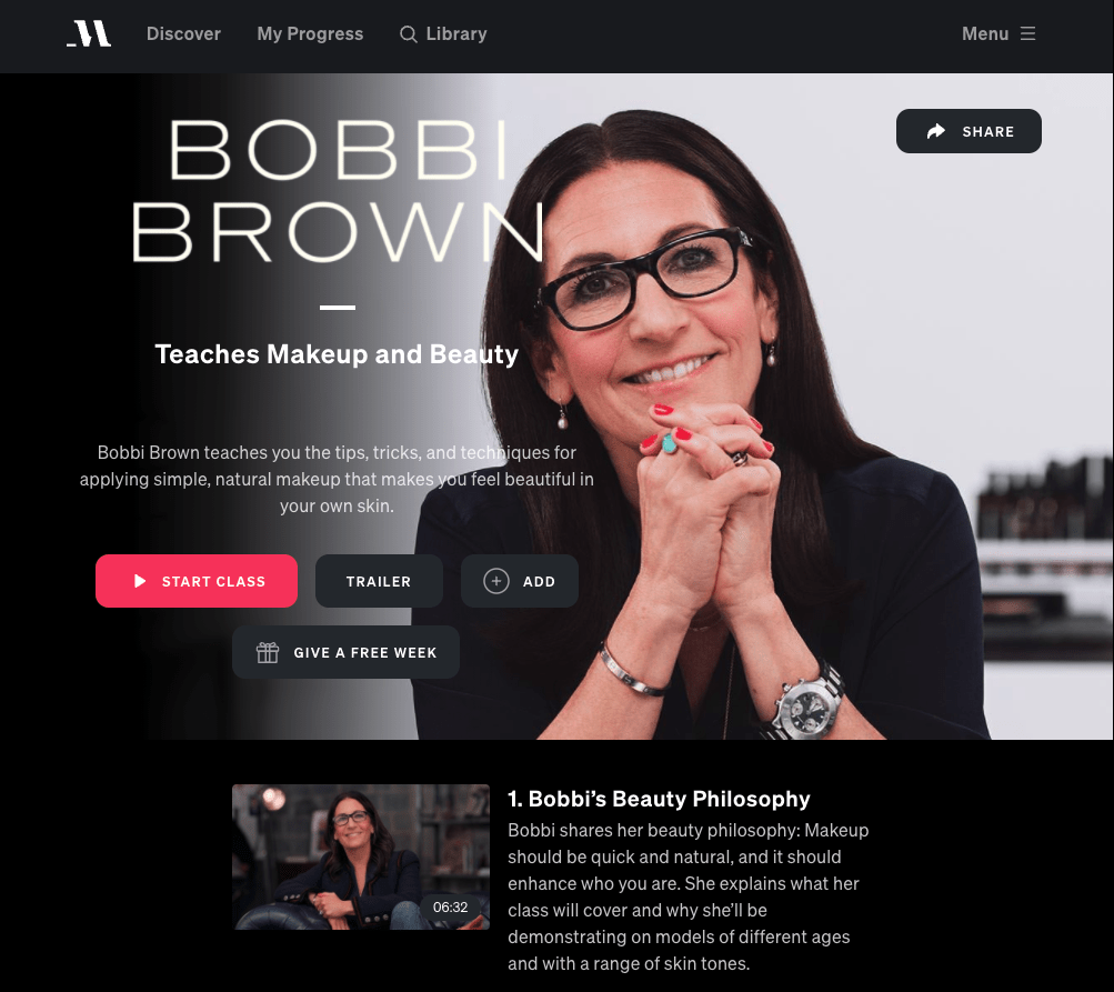 best masterclass courses bobbi brown