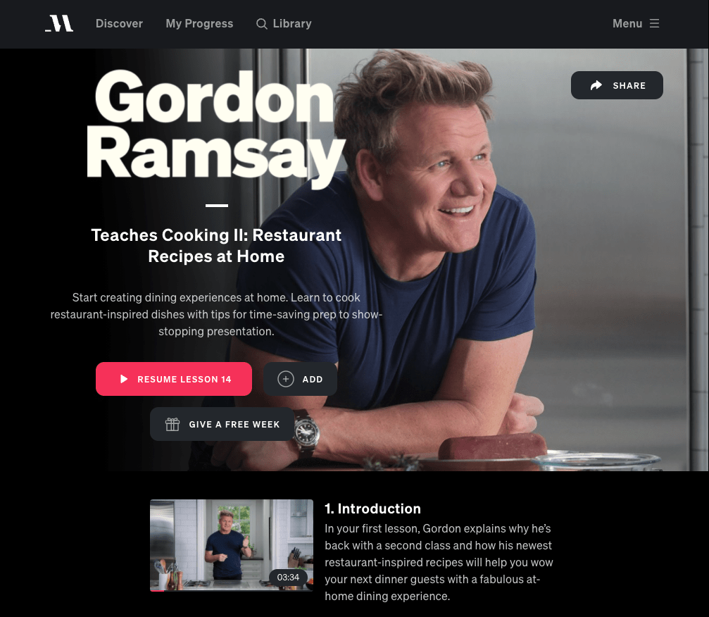 best masterclass courses gordon ramsay II