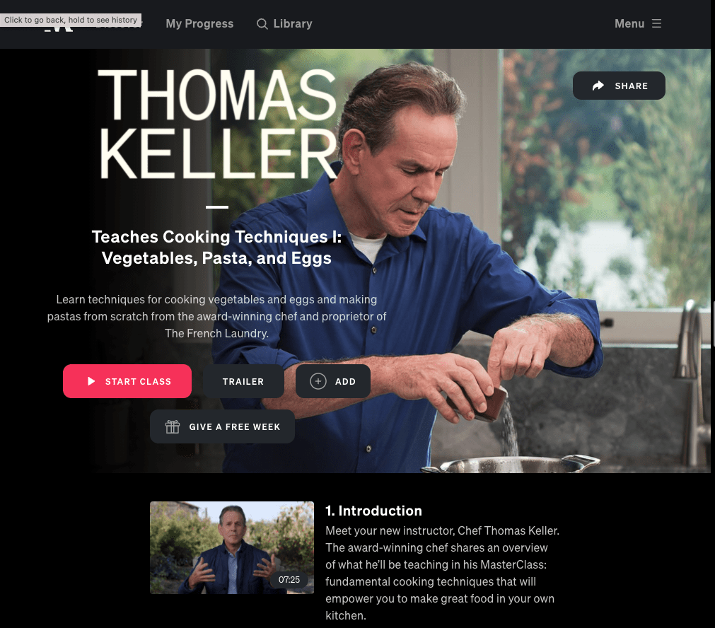 best masterclass courses thomas keller