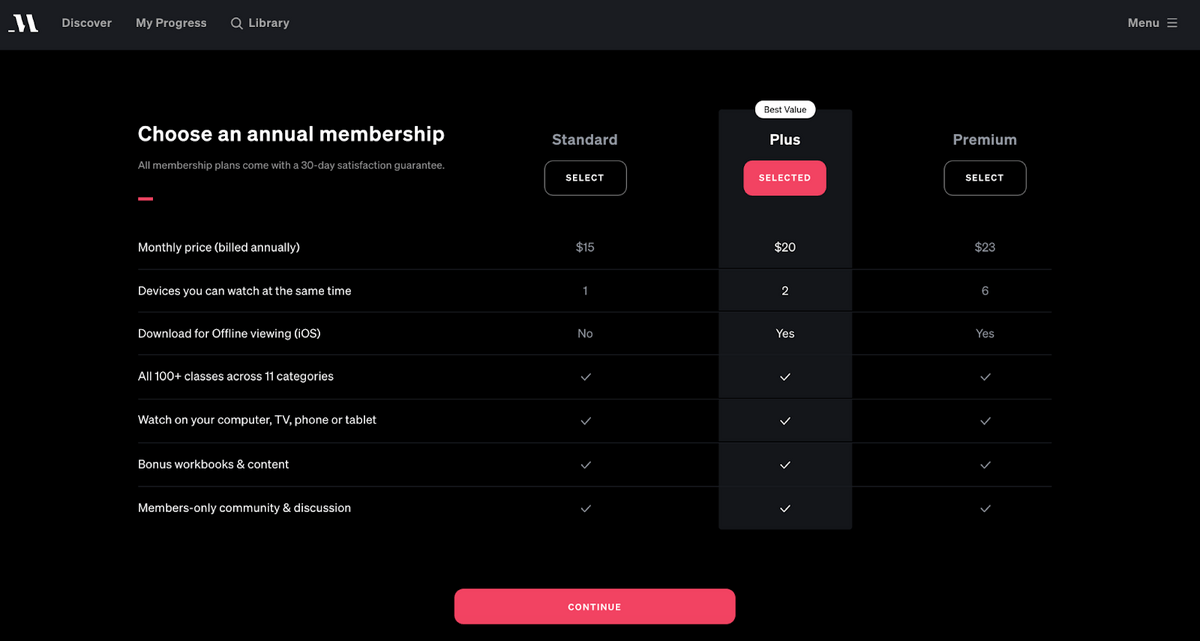 Subscription plans for Phil Ivey's MasterClass