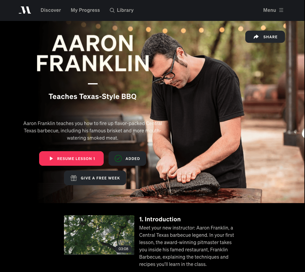 best masterclass courses aaron franklin