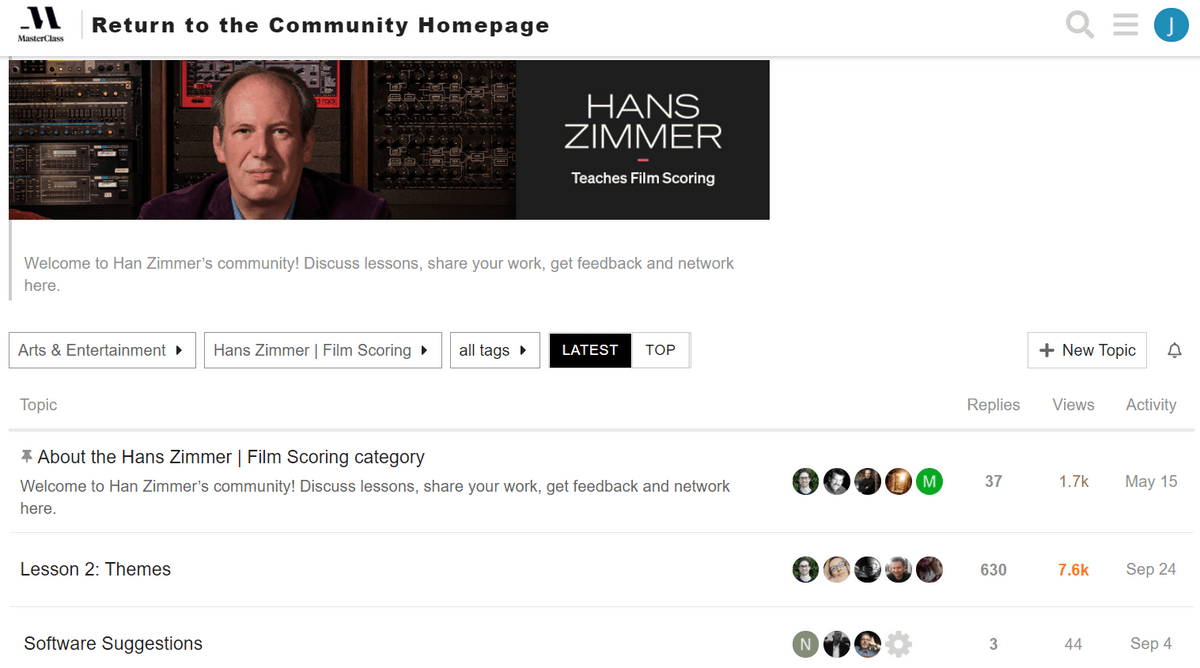 Hans Zimmer MasterClass discussion