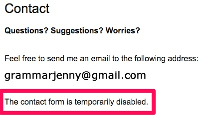 GrammarCheck no contact form available