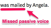 LanguageTool missed passive voice