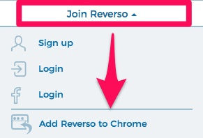 Add Reverso to Chrome browser