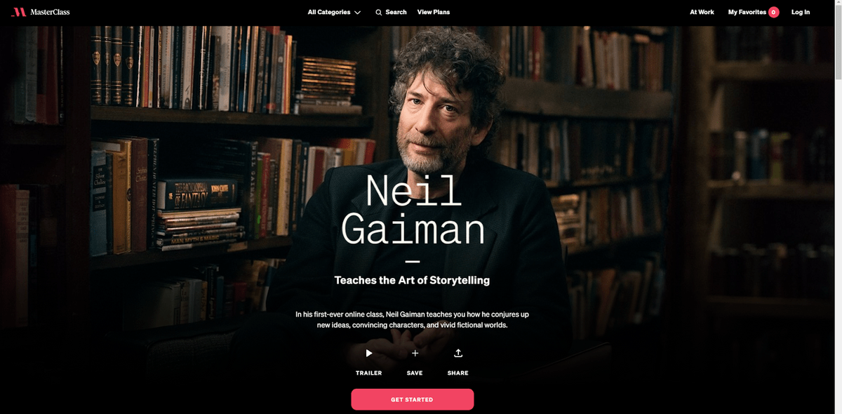 neil gaiman masterclass