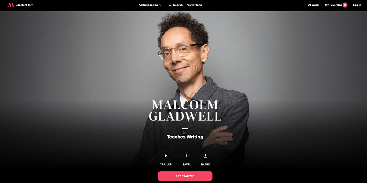 malcolm gladwell masterclass