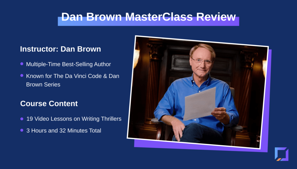 Review of the Dan Brown MasterClass
