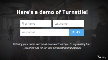 turnstile feature wistia