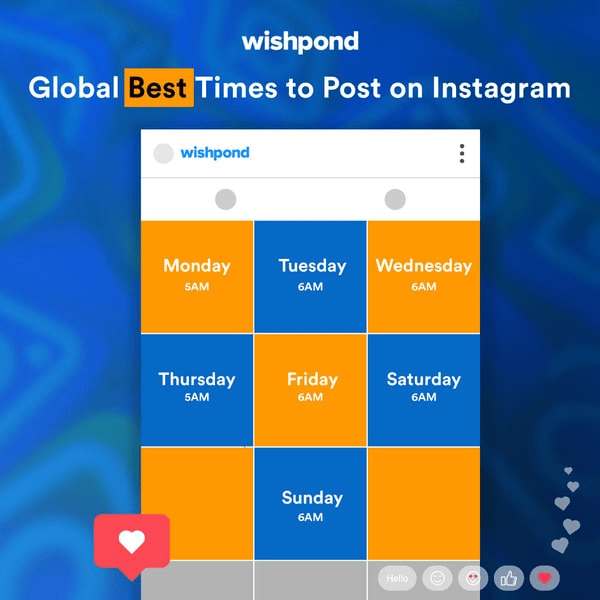 wishpond best times to post on instagram
