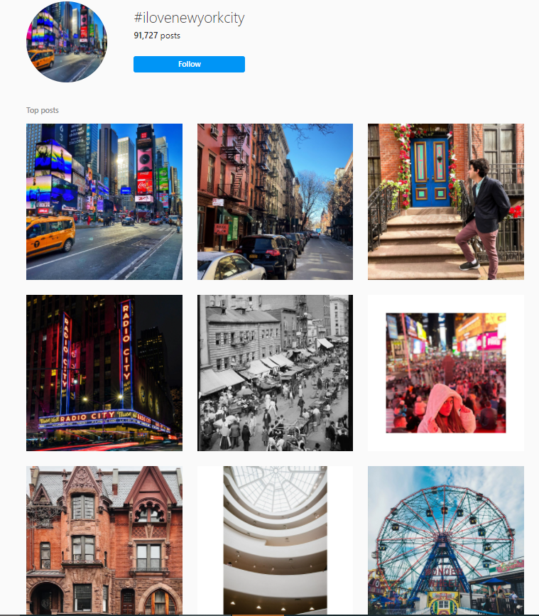 #ilovenewyorkcity instagram top posts