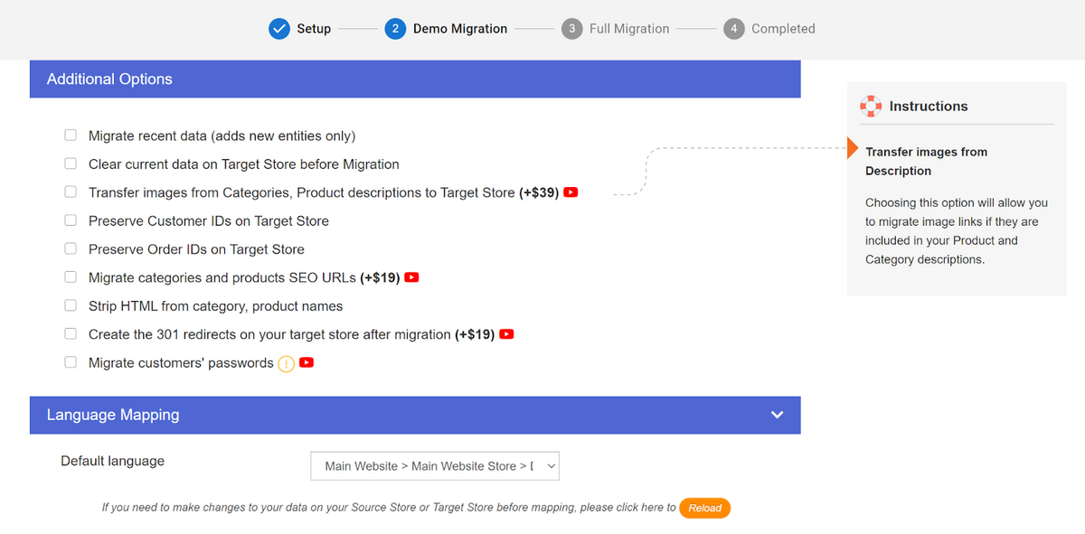 litextension additional options