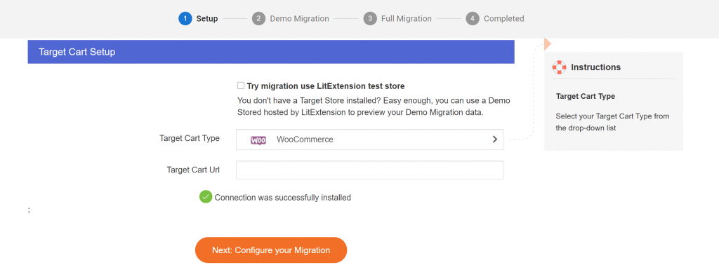 litextension target cart 