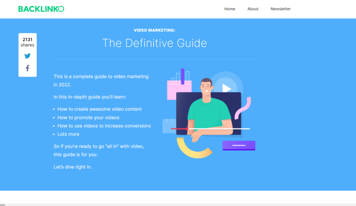 complete guide to video marketing backlinko